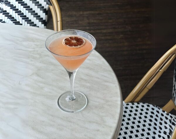 Picture of a French Blonde cocktail on a table in Newcastle, Australia. Rumored to be Taylor Swifts favourite cocktail.